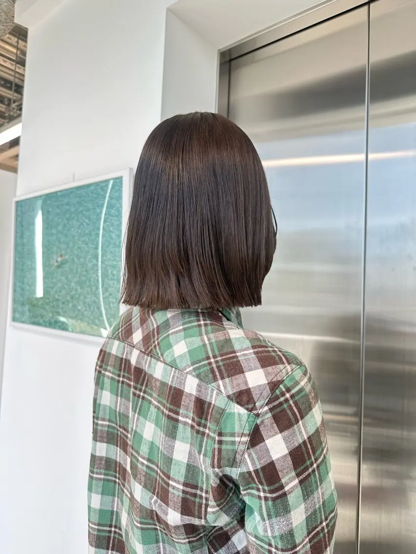 ミディアム カラー キッズ カット ヘアカラー トリートメント オトナヘア🌸 harukaのヘアスタイル