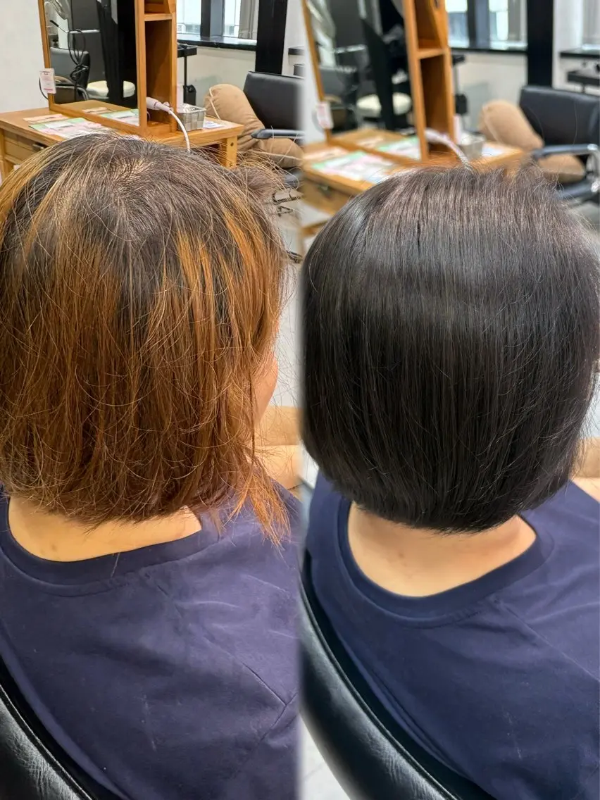ショート ヘアカラー カラーモデル募集 🤍momoha🤍のヘアスタイル