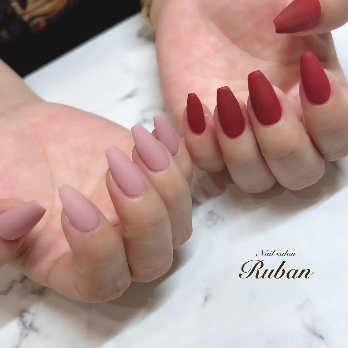 ネイル マットネイル ワンカラーネイル Nail salon Rubanのネイルデザイン
