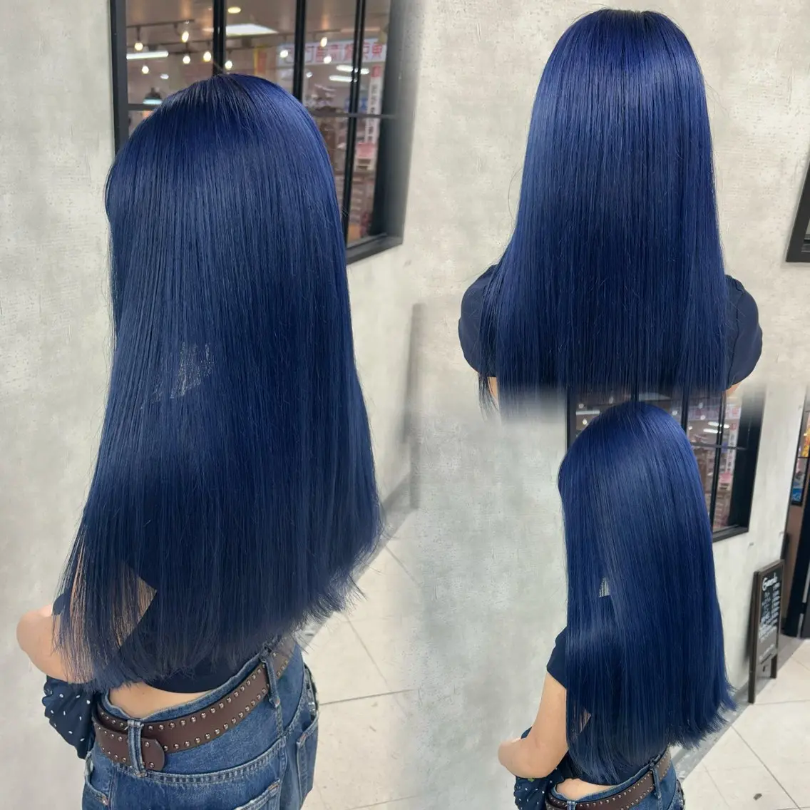 ロング カラー ブルーカラー ネイビーカラー ヘアカラー トリートメント 🌈半谷 千尋⛅️✨のヘアスタイル