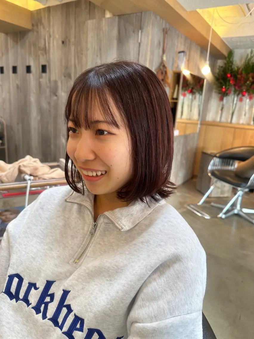 セミロング カット ヘアカラー 似合わせが得意 村松慧汰のヘアスタイル