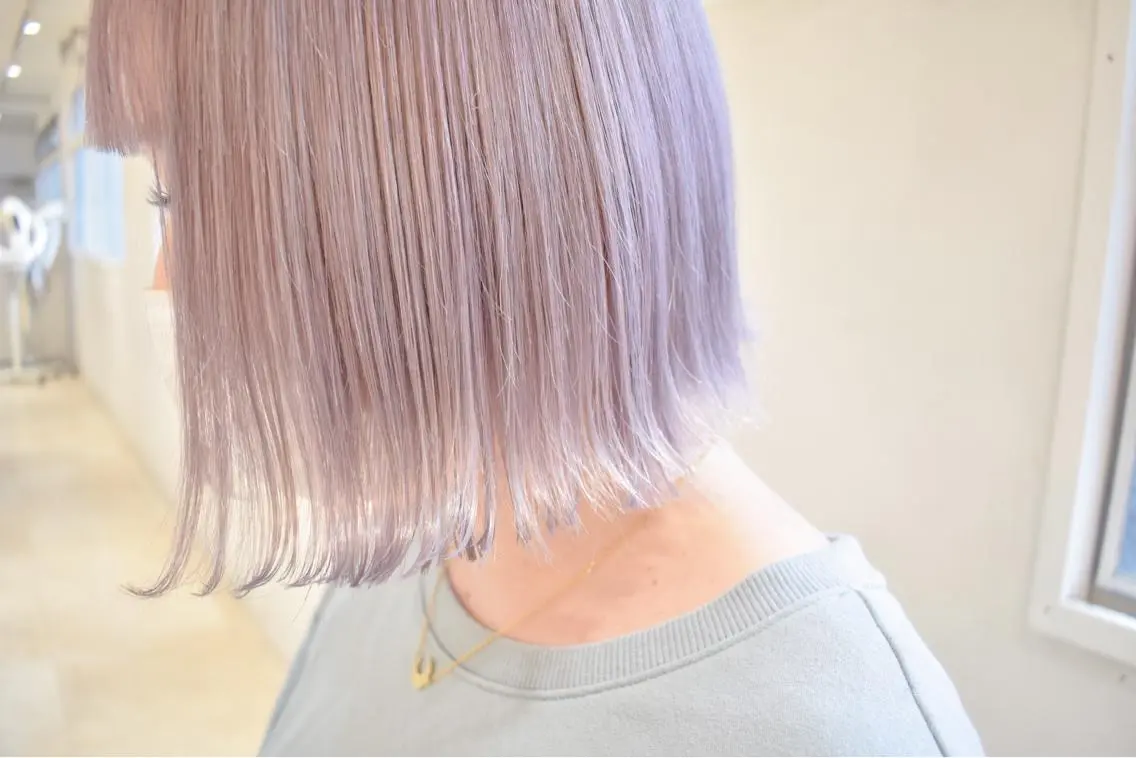✨カット&ケアブリーチダブルカラー+頭皮マッサージ【94%ダメージカット】の写真