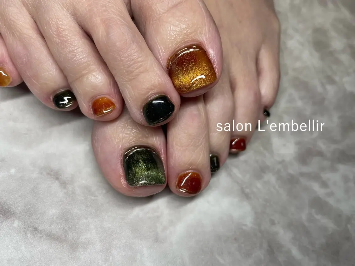ネイル マグネットネイル salon L'embellirのネイルデザイン