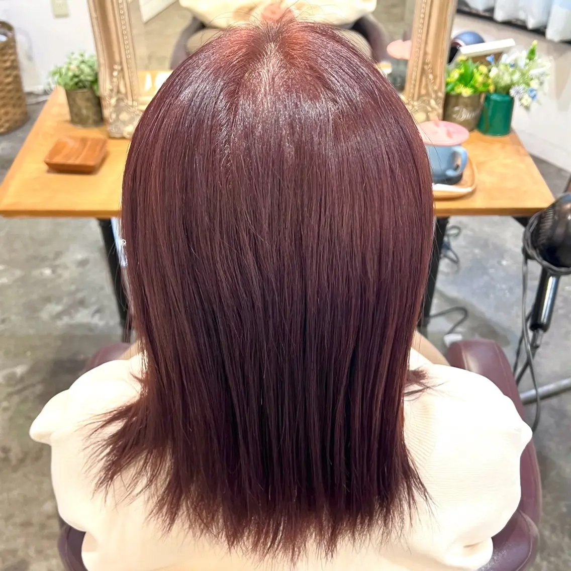 ミディアム カラー ヘアカラー Dia ‎ アキヨシ ミユのヘアスタイル