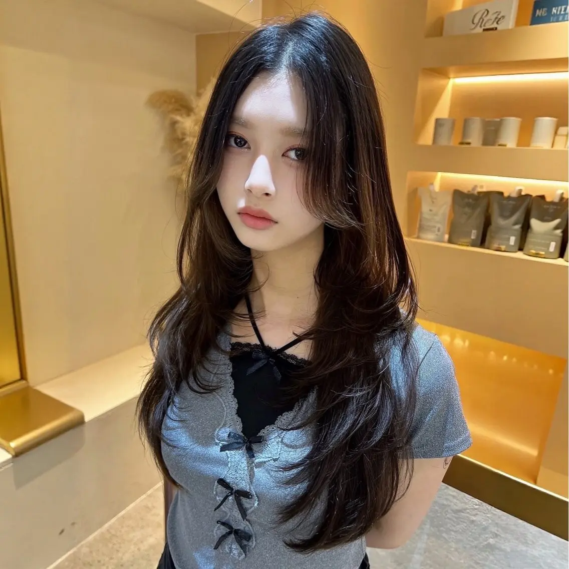 ロング カット ヘアカラー トリートメント ヘッドスパ ヘアセット 🫧似合わせ×透明感 ケアカラー清野🫧のヘアスタイル