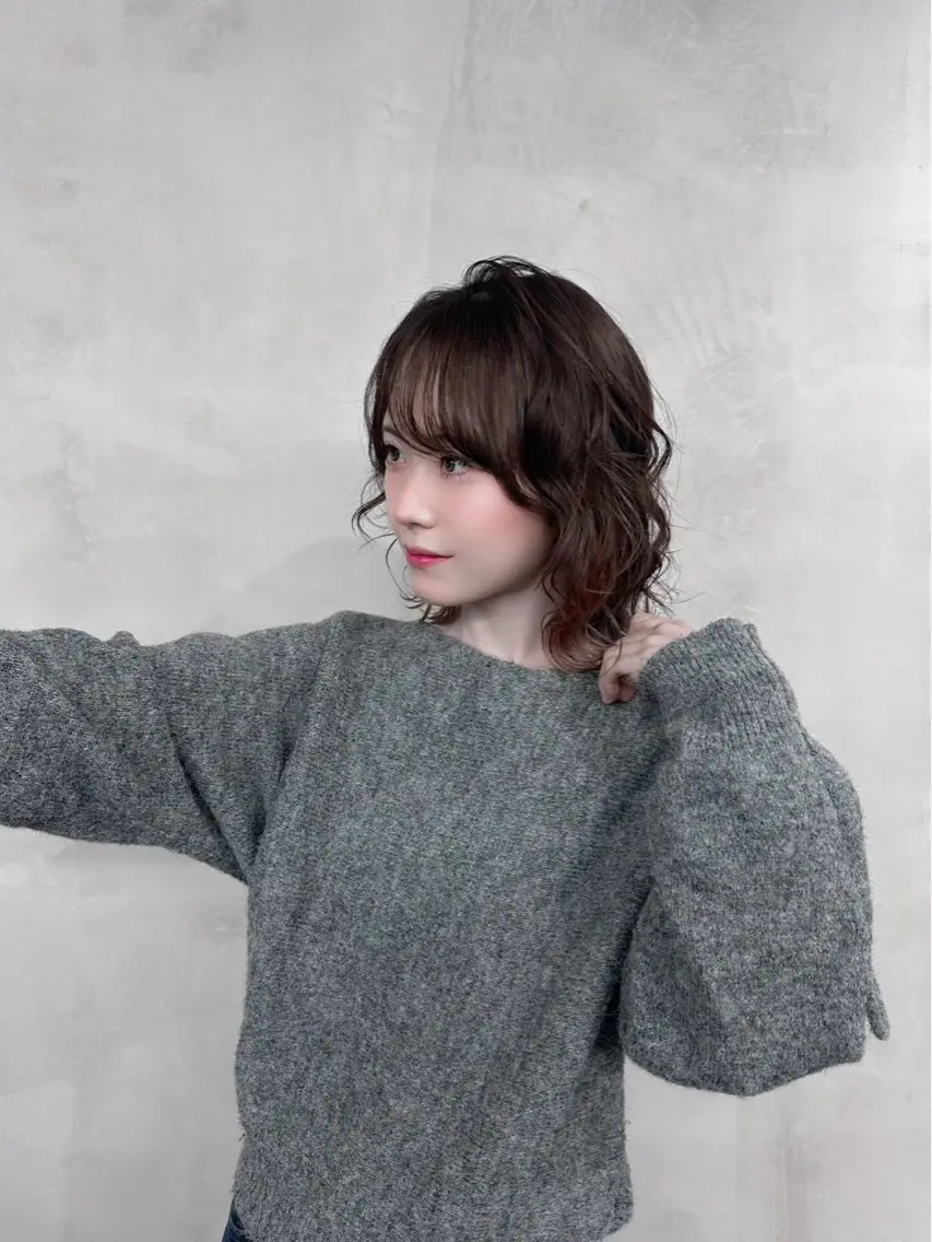 パーマ パーマ Riho ブリーチモデル募集中のヘアスタイル
