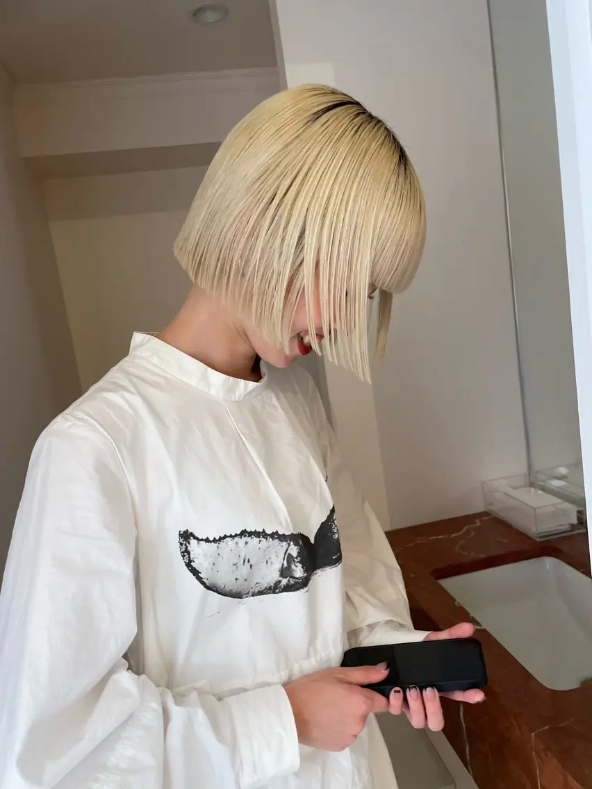 ミディアム ヘアカラー Nikiita リコのヘアスタイル