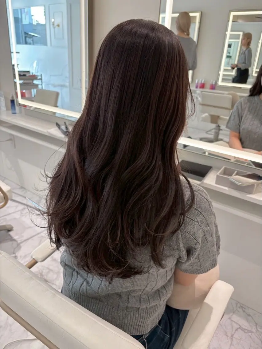 ロング カラー ヘアカラー ParveMix🎀 稲垣 詞葉のヘアスタイル