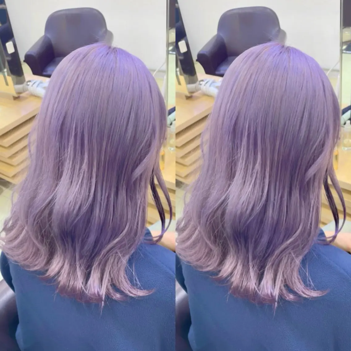 セミロング ヘアカラー 艶髪カラー🫧 髪質改善🪽萩原のヘアスタイル