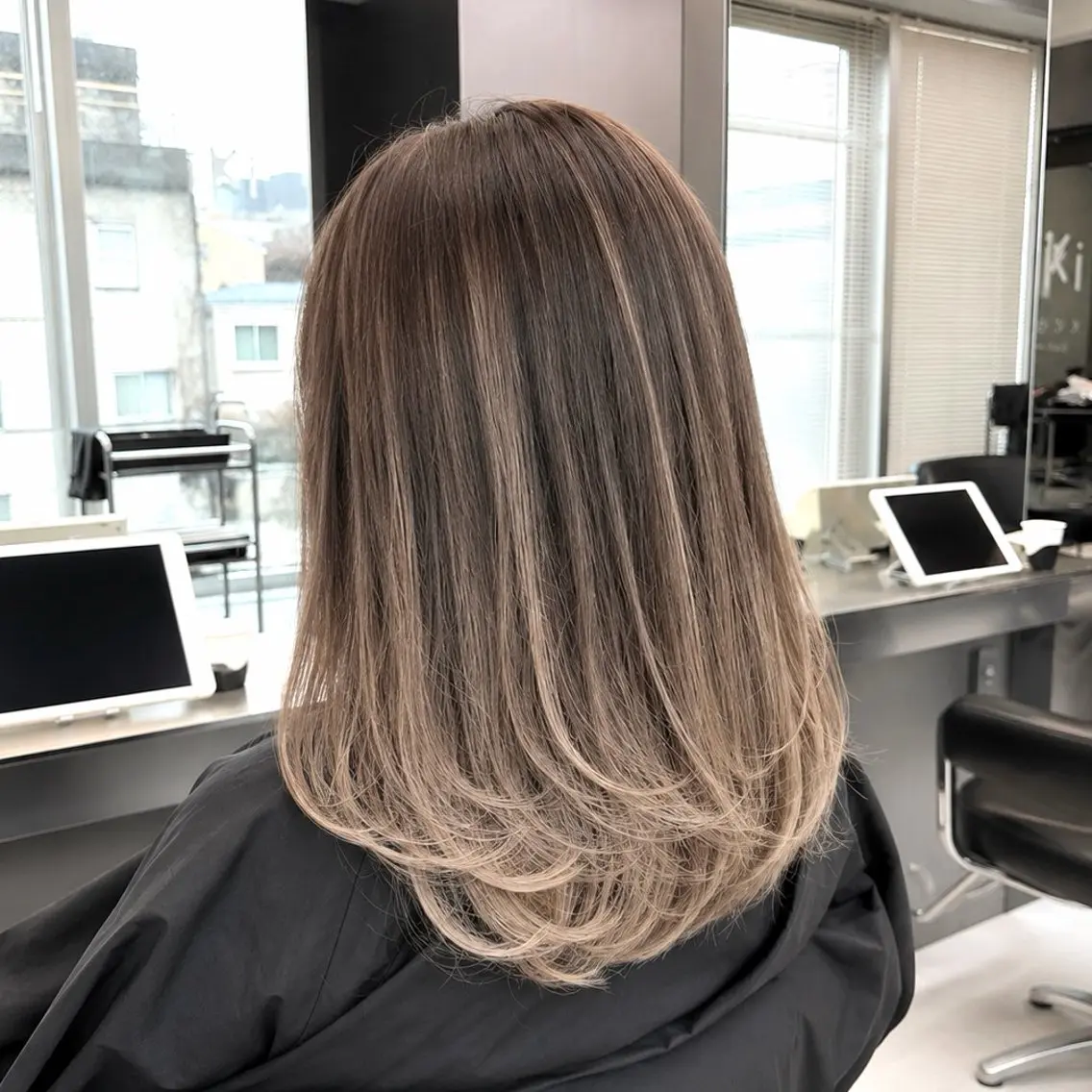 ロング カット ヘアカラー トリートメント 🫧バレイヤージュ/ ハイライト/ミズキのヘアスタイル