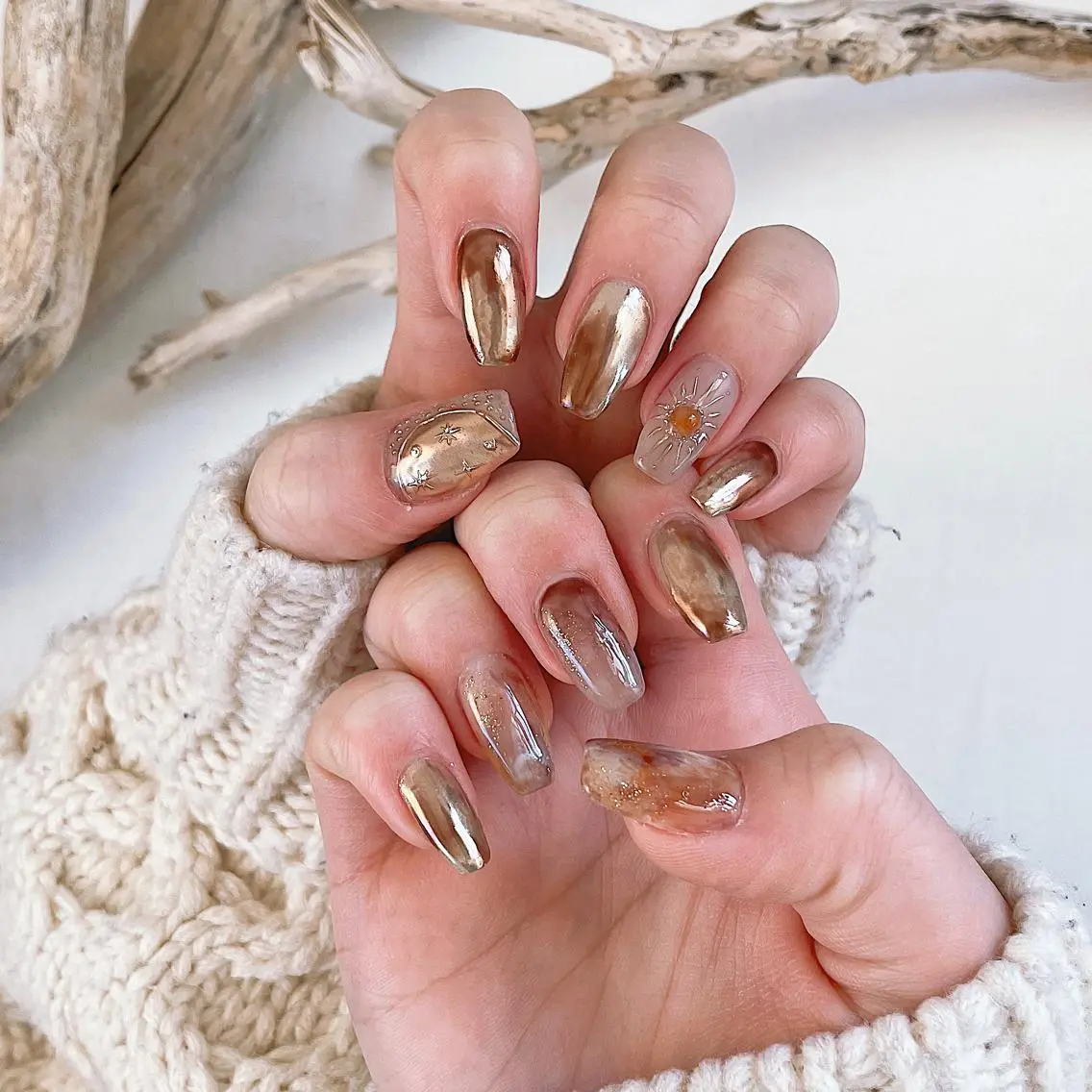 ネイル ハンドネイル Radia bykaonailsのネイルデザイン