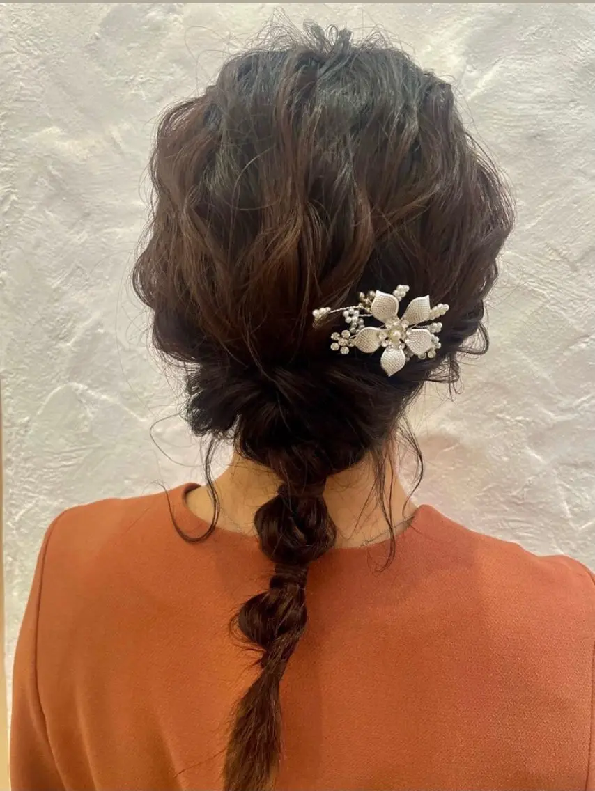 セミロング カラー パーマ ヘアアレンジ メンズ キッズ ハーフアップ 子どものヘアアレンジ メンズバレイヤージュ メンズブリーチ メンズハイライト ヘアセット kotona 🤍miuraのヘアスタイル