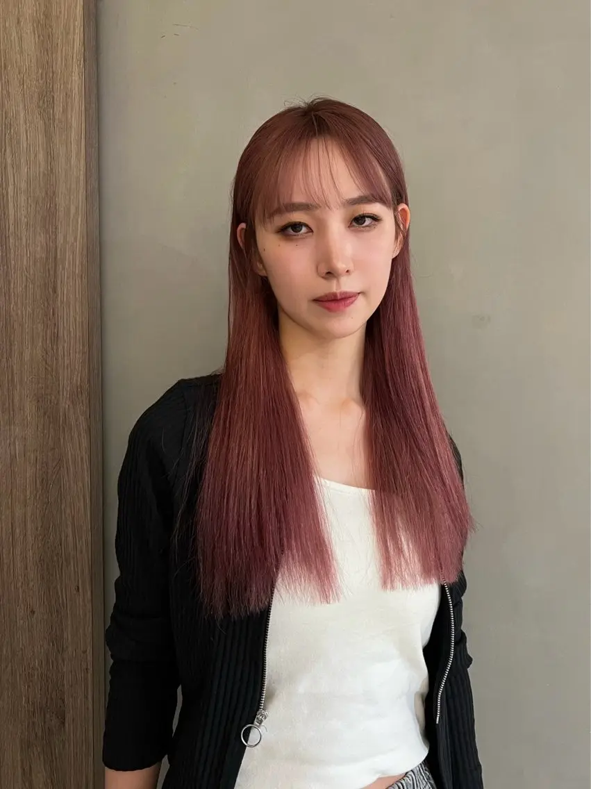 ロング カラー カット ヘアカラー エクステ 美髪・シールエクステ ホソタニリョウコのヘアスタイル