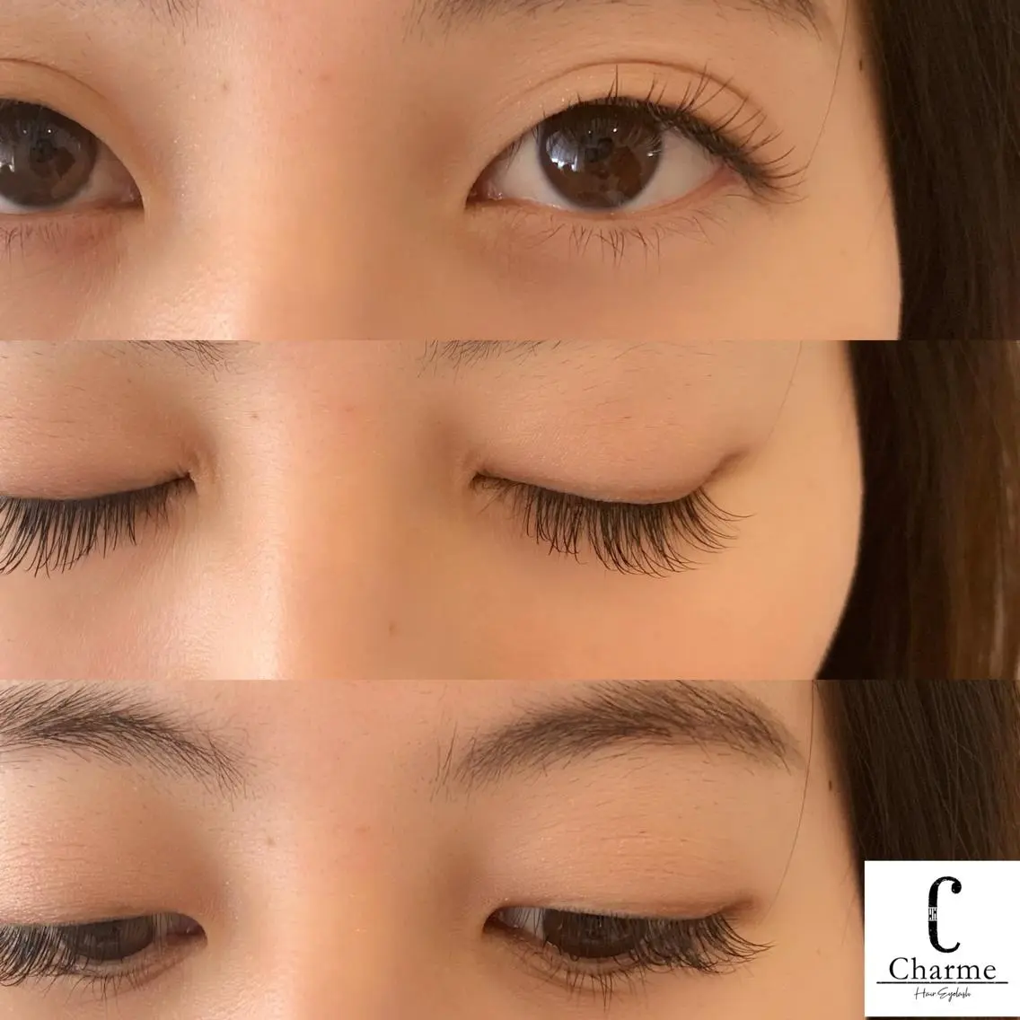 マツエク・マツパ フラットラッシュ 【Charme 】 シャルムのマツエク・マツパデザイン