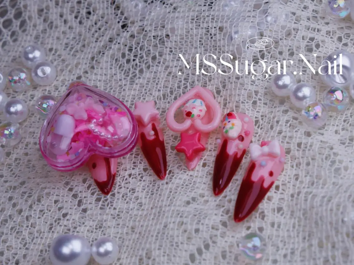 ネイル ハロウィン ロングネイル マグネットネイル スカルプネイル ネイルチップ ハンドネイル MSSugar Nailのネイルデザイン