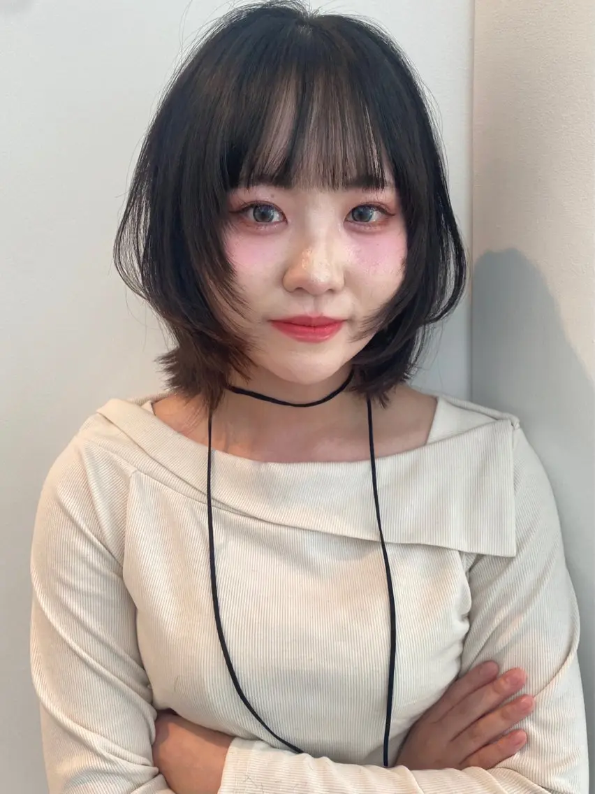 ミディアム カラー カット トリートメント mai / linoah˚✧のヘアスタイル