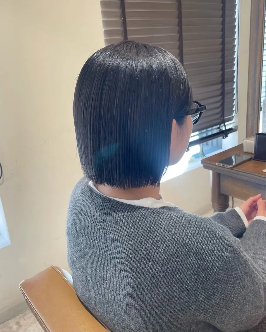 ミディアム ヘアカラー 福田 望実のヘアスタイル
