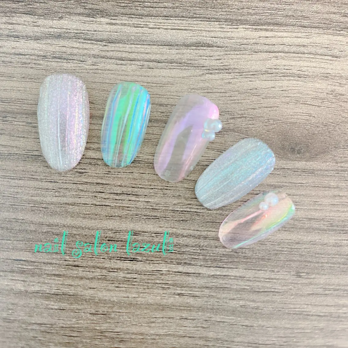 ネイル ジェルネイル マグネットネイル パラジェル ハンドネイル nail salon lazuliのネイルデザイン