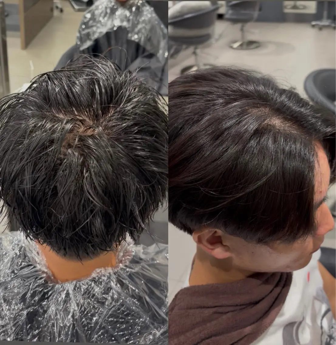 ショート 縮毛矯正 柏木 陽彩 カラー・縮毛モデルのヘアスタイル