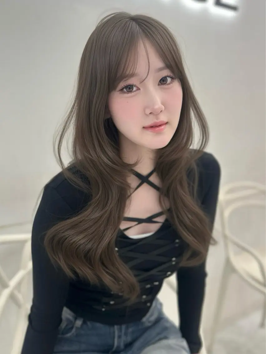 ロング カラー ヘアカラー ヘアセット 上品モテヘア🩶 karen🩶のヘアスタイル
