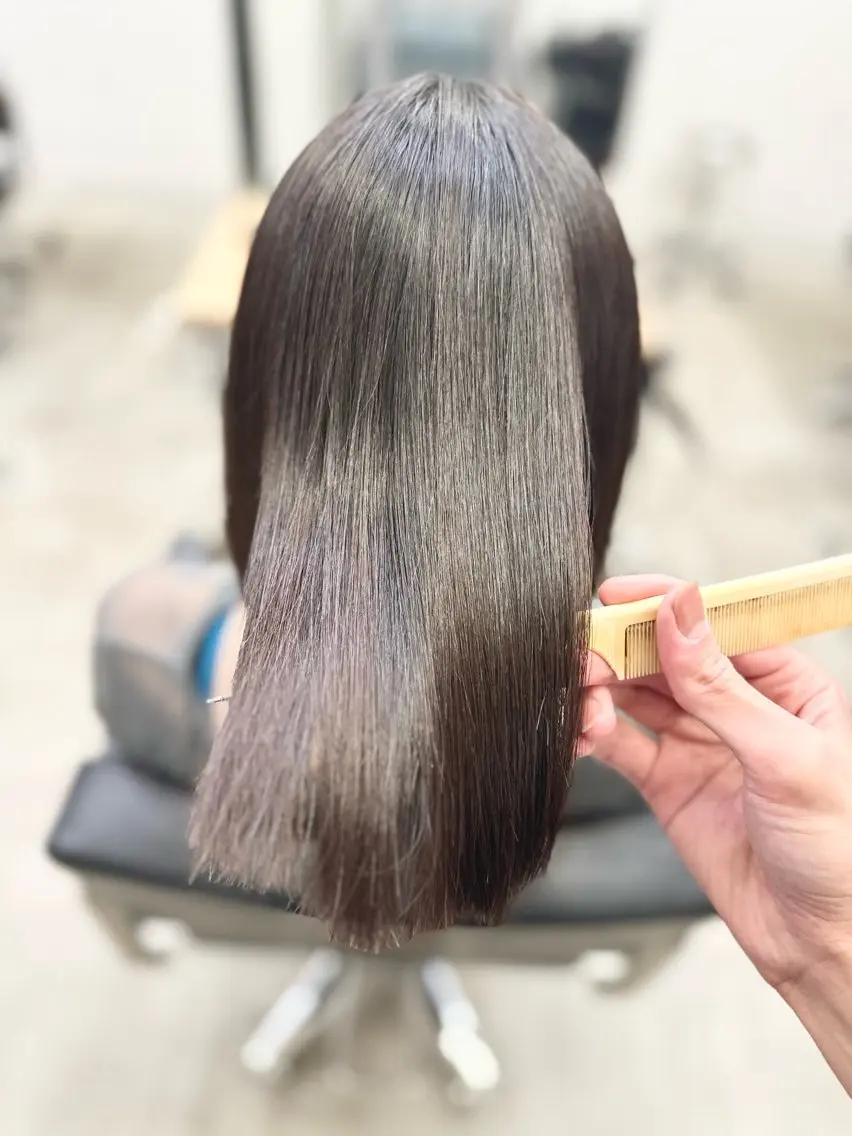ミディアム カラー パーマ カット ヘアカラー 縮毛矯正 トリートメント 縮毛矯正✨ストカール ✨髪質改善✨山下のヘアスタイル