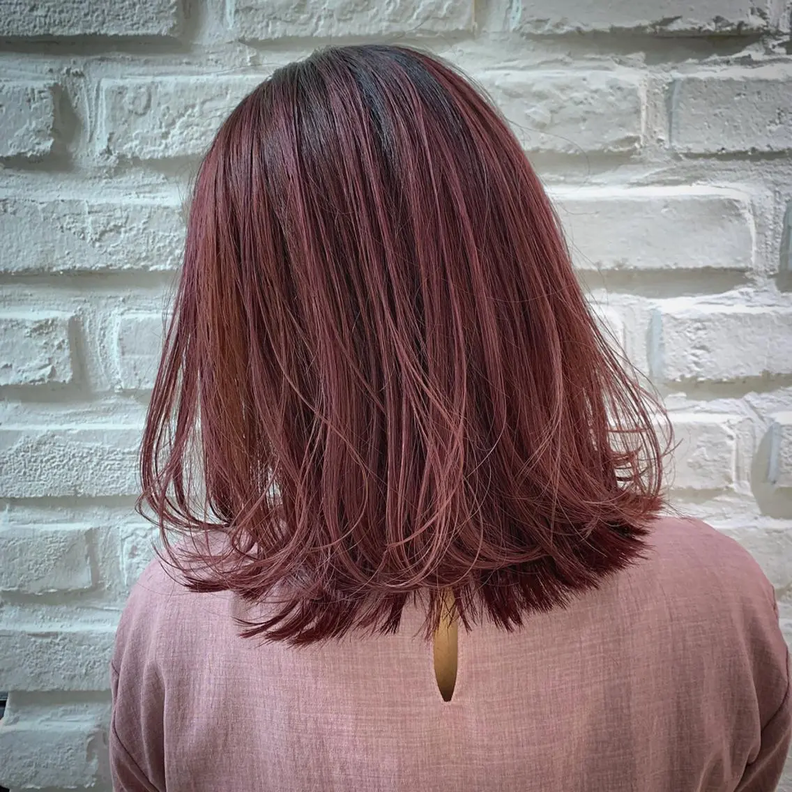 ミディアム カラー ブリーチ 透明感カラー イルミナカラー ピンクカラー ヘアカラー トリートメント 【髪質改善】 kasumi🌷🌷のヘアスタイル