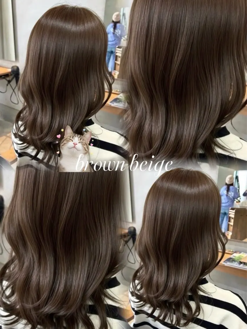 【 brown beige 】⋆˙⟡ ケアカラー+3stepトリートメントの写真