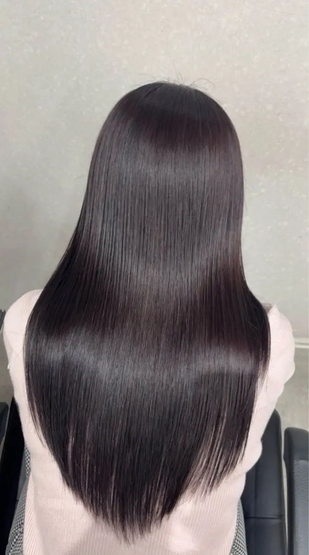 ロング カラー ケアブリーチ🥣 縮毛矯正Ryokoのヘアスタイル