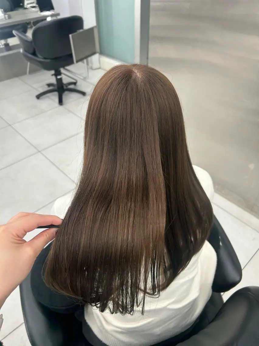 セミロング カット ヘアカラー トリートメント 銀座/韓国ヘア🤍 レイヤーAYUMIのヘアスタイル