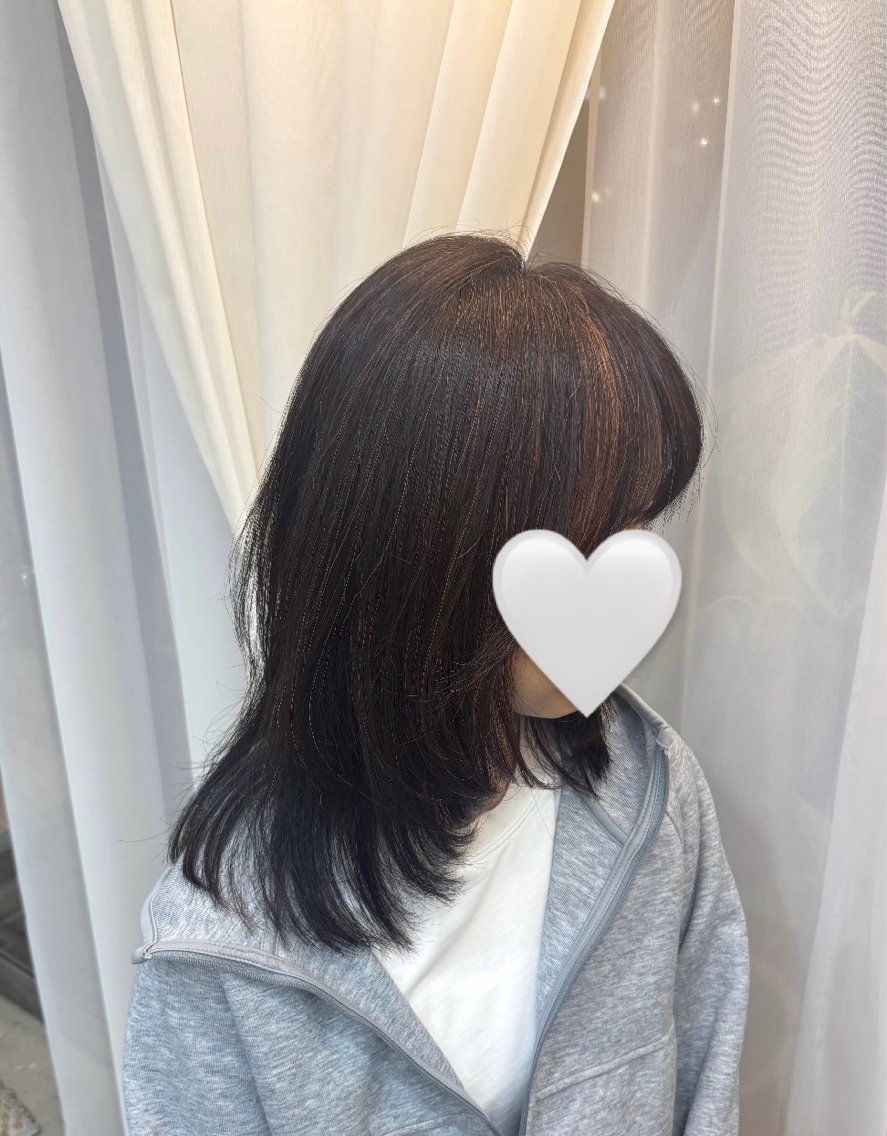 ミディアム 六本松/HINA/ カラー☘️のヘアスタイル