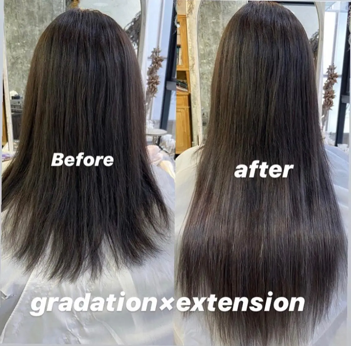 ミディアム カラー エクステ カット ヘアカラー トリートメント エクステ 松尾太樹 【pia】福岡美容室のヘアスタイル