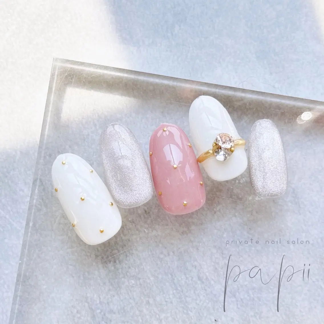 ネイル ドット ハンドネイル papii☆ kurodaのネイルデザイン