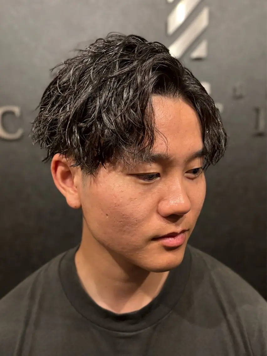ショート パーマ メンズ メンズ特化 星野裕人のヘアスタイル