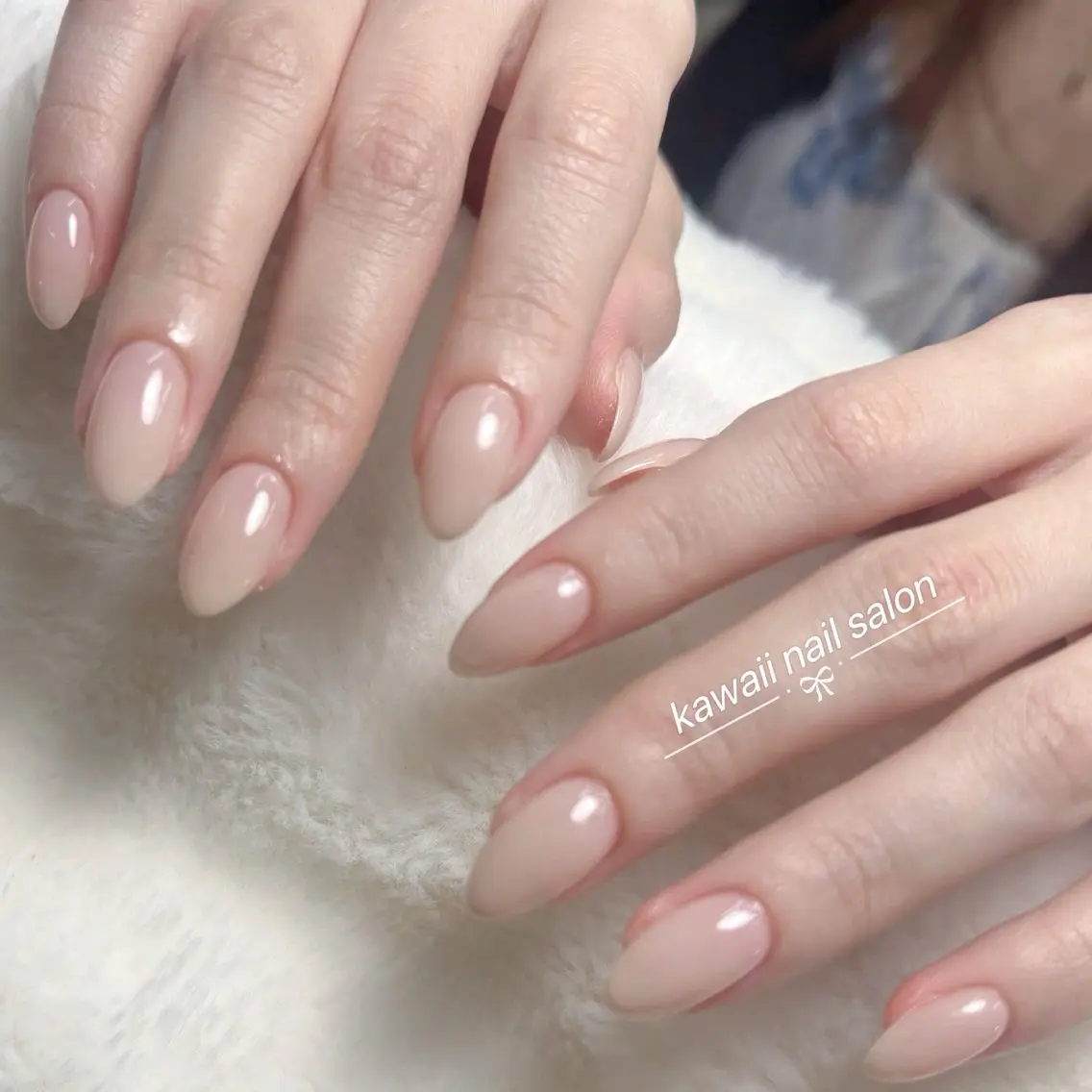 ネイル アニマル柄 長さ出し フレンチネイル グラデーション キラキラネイル Kawaii Nail Salonのネイルデザイン