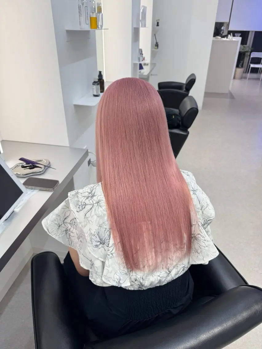 ロング カラー ヘアカラー トリートメント ブリーチ/艶カラー 💎koharu💎のヘアスタイル