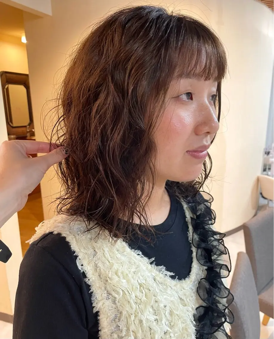 カット＋パーマ＋グローバルミルボントリートメント🤍の写真