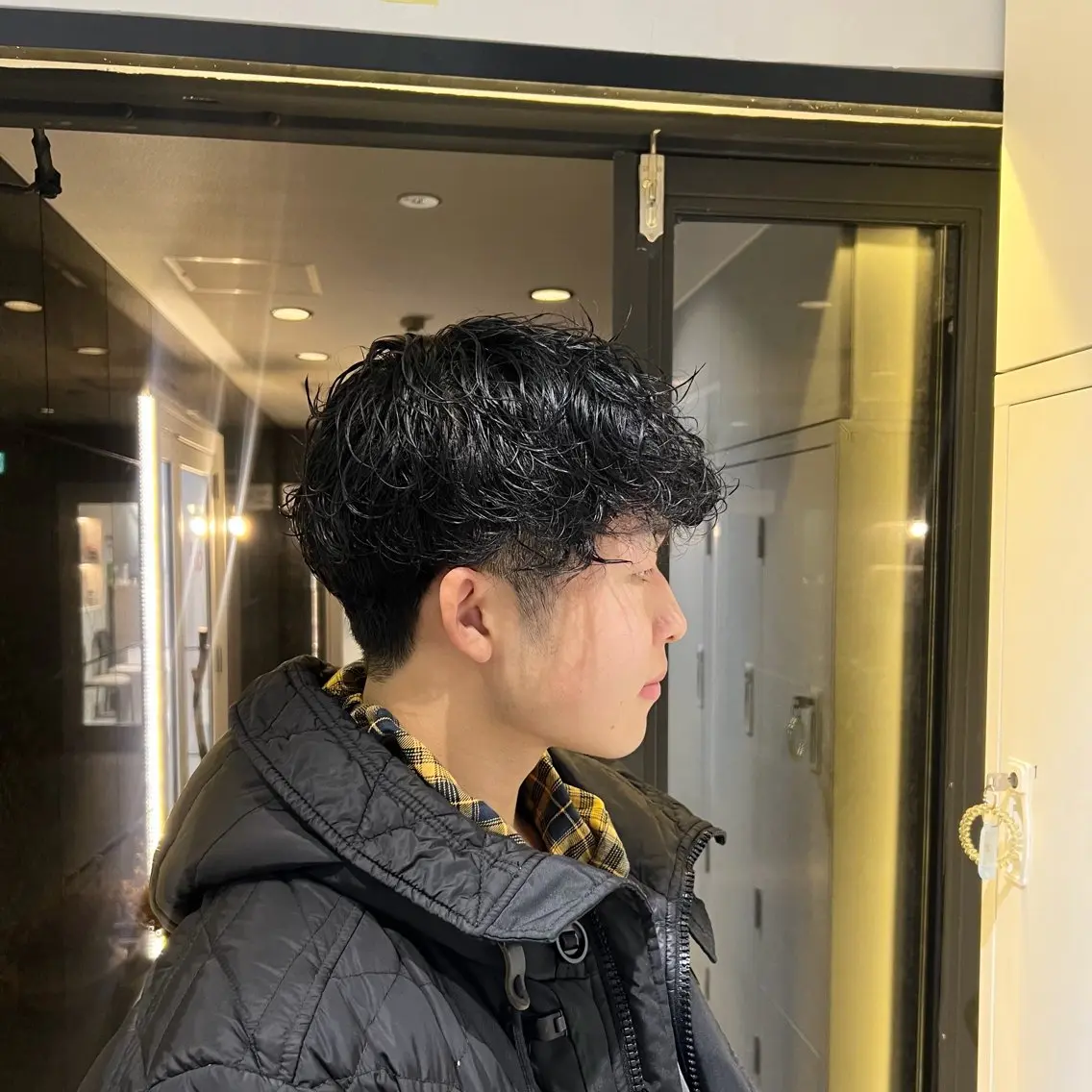 ショート パーマ 與座 小遥のヘアスタイル