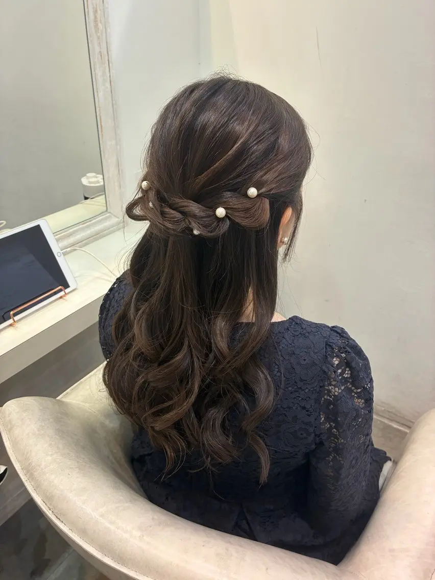 ロング ヘアアレンジ ヘアセット 🩵aiko / モデル募集中️🩵のヘアスタイル