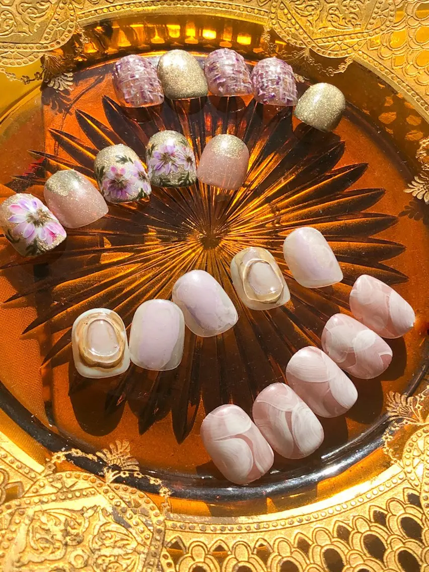 ネイル アートネイル フラワーネイル ニュアンスネイル シンプルネイル nail _anpのネイルデザイン