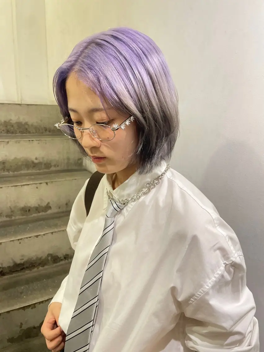 ミディアム カラー CACHÉ ワカナ🎀のヘアスタイル
