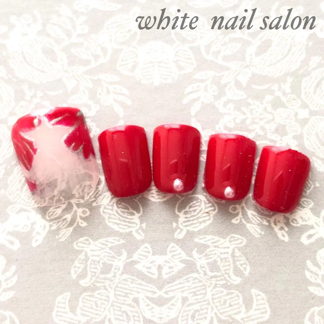 ネイル アートネイル フットネイル フレンチネイル ジェルネイル オフィスネイル フットネイル white nail salonのネイルデザイン