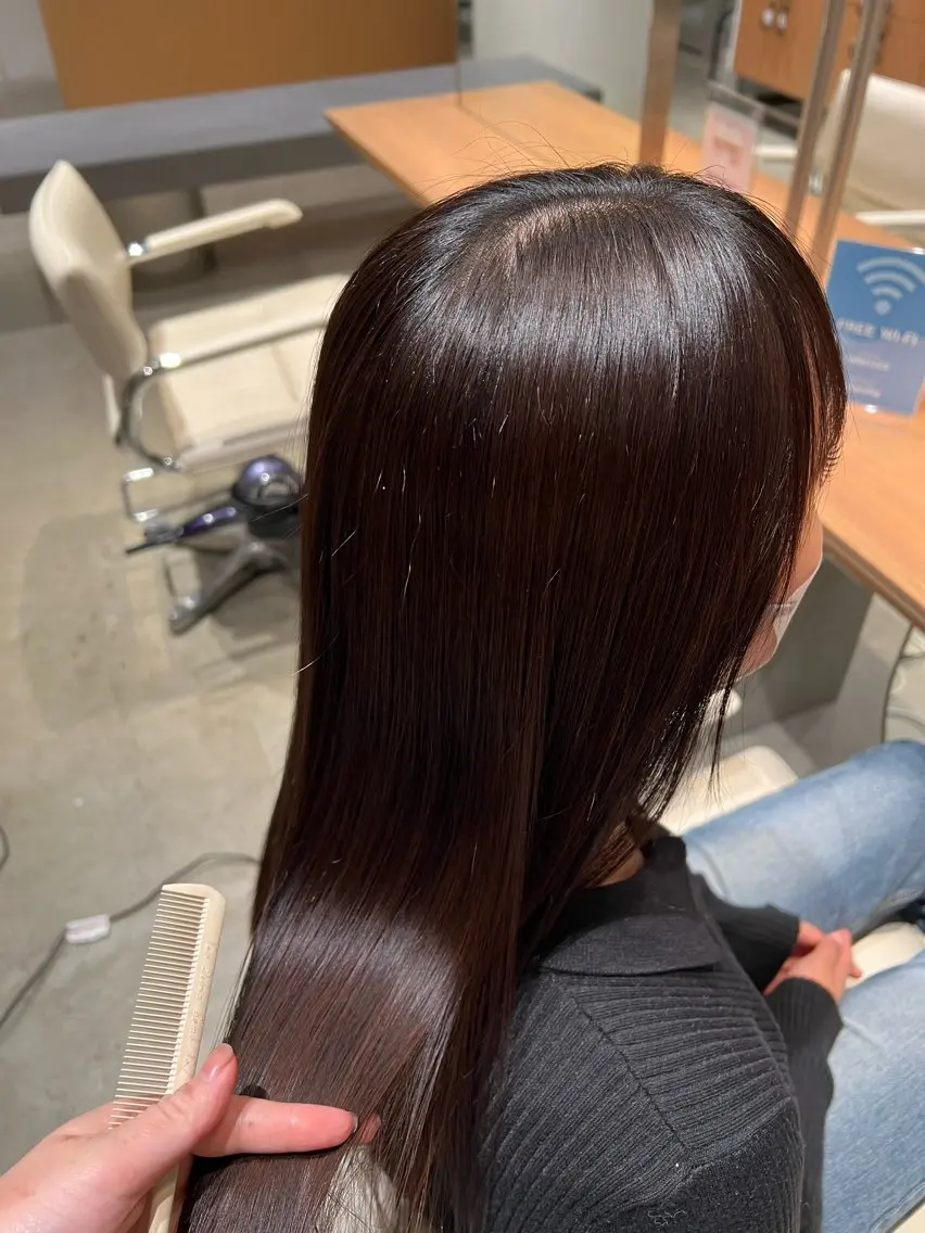 ロング 髪質改善 トリートメント 楓^・◦・🎀^ ブリーチモデル募集中のヘアスタイル