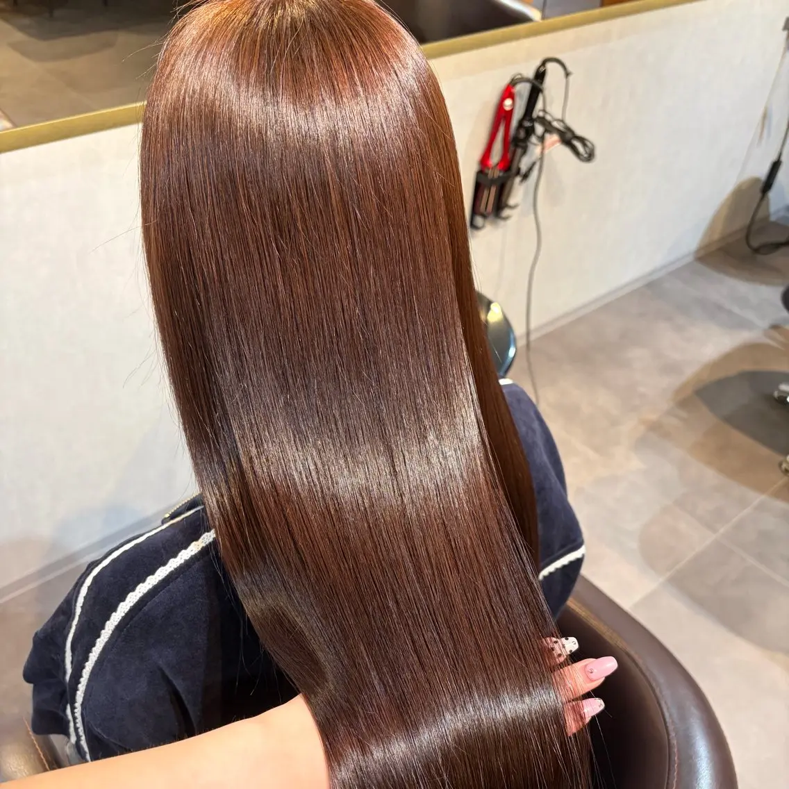 ロング カラー ブラウンカラー 透明感カラー ピンクカラー ヘアカラー aoi🩵/ブリーチ カラー/高崎のヘアスタイル