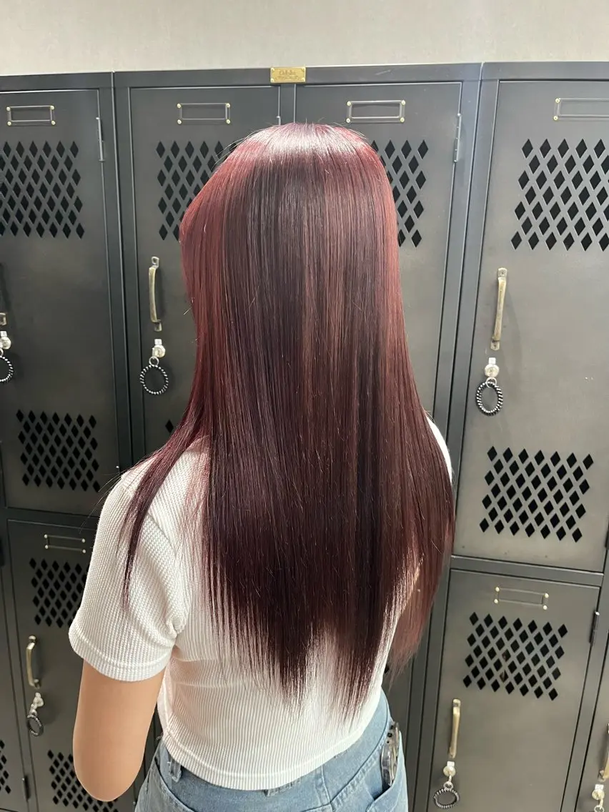 カラー ブリーチ ブラウンカラー 【‪カット550円】 🌟ユズハのヘアスタイル