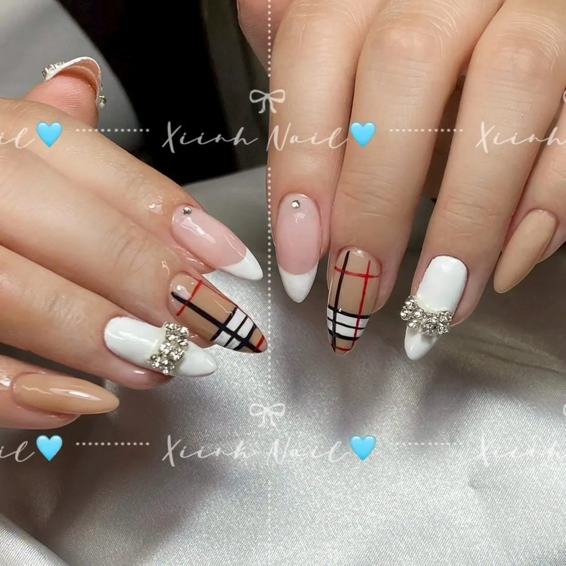 ネイル チークネイル 桜ネイル 長さ出し フットネイル ジェルネイル ハンドネイル XIINH NAIL SALONのネイルデザイン