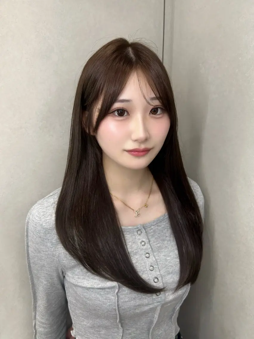 セミロング パーマ 縮毛矯正 🫧縮毛矯正🫧 髪質改善RIKU🫧のヘアスタイル