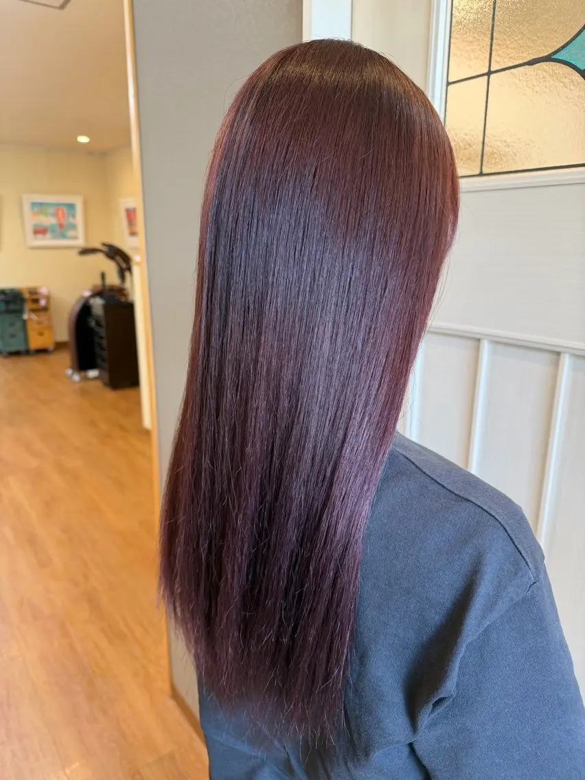 ロング カラー ピンクカラー 原 魁杜のヘアスタイル