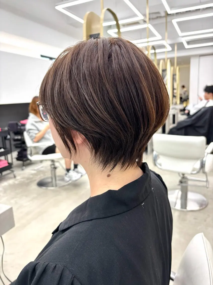 ショート カラー 似合わせカット 小顔カット カット ヘッドスパ 名駅/ショート/ボブ 透明感カラー/優里のヘアスタイル