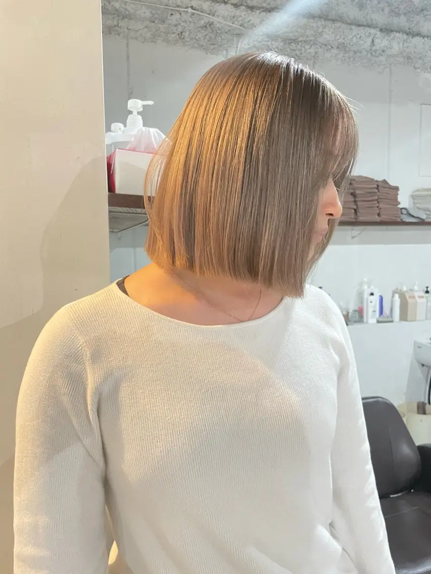 ミディアム ヘアカラー 田代 さつきのヘアスタイル