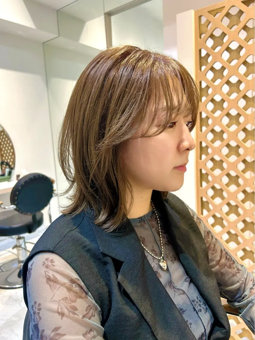 ⚡️新生活応援メニュー⚡️カット+アディクシーカラー+2ステップトリートメントの写真
